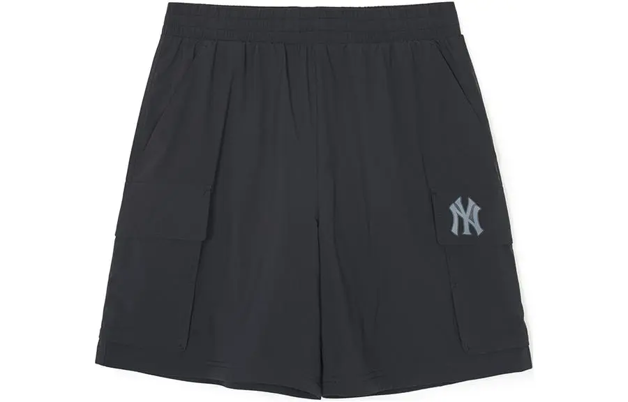 MLB New York Yankees Casual Shorts Unisex Black Moderate