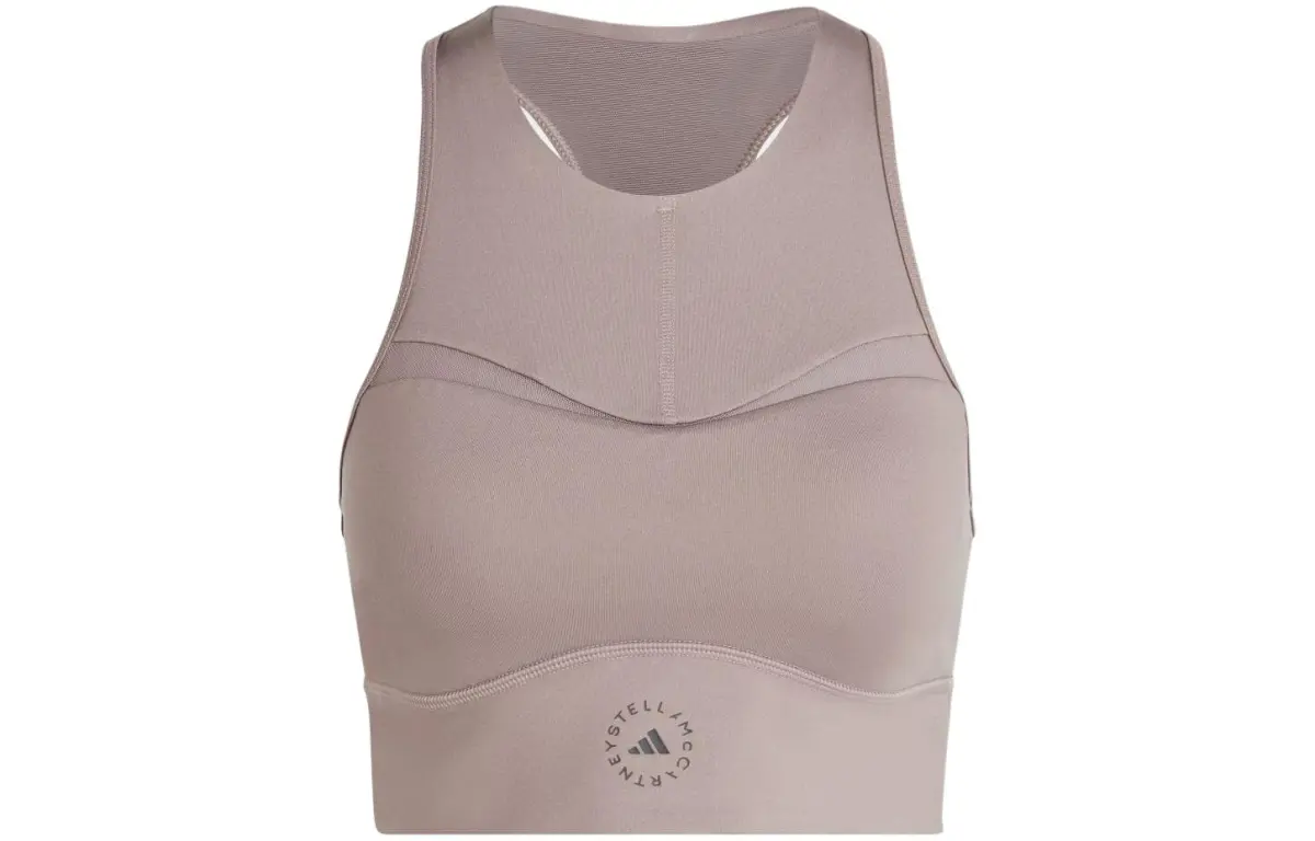 Adidas Logo-print Racerback Sports Bra