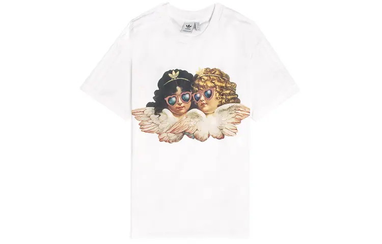 Adidas Originals Set in Sleeve T Shirt Women's White