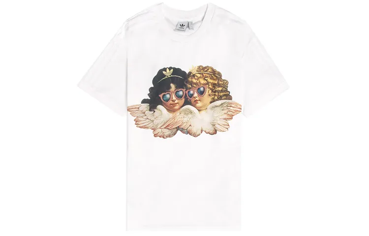 Adidas Originals Set in Sleeve T Shirt Women's White