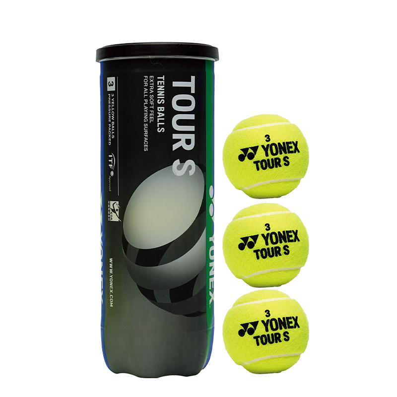 YONEX TOUR S Tennis Balls Nylon, Polyester, Wool Training Ball Yellow