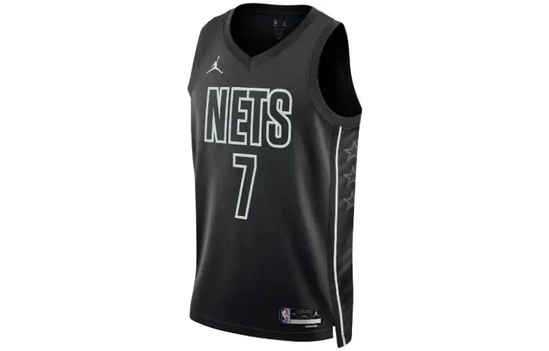 Jordan Brooklyn Nets Basketball Jersey Unisex Black