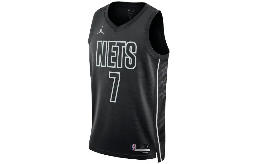 Jordan Brooklyn Nets Basketball Jersey Unisex Black