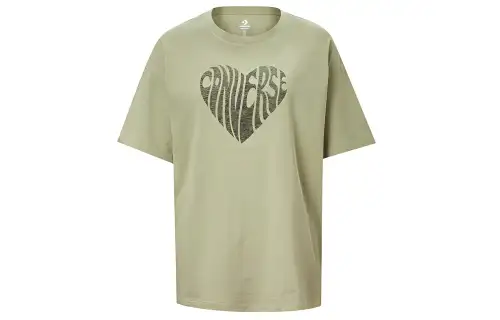 Converse T Shirt Women's Light Gray Green