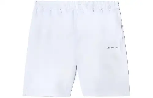 OFF WHITE SS24 Swimming Shorts Regular Fit Men's White