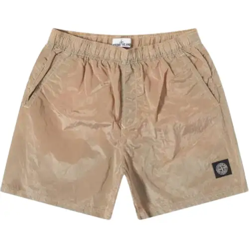 STONE ISLAND Swimming Shorts Men's Beige