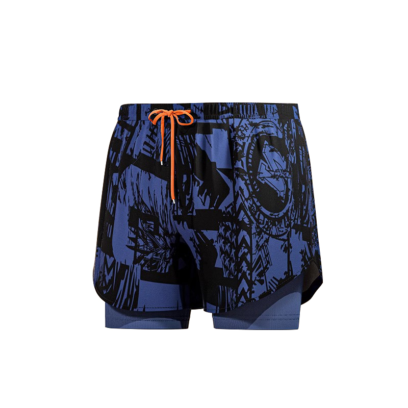 Li Ning Men's Swimming Trunks Men's Blue Purple