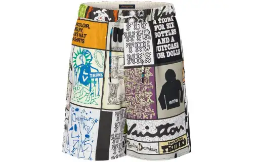 Louis Vuitton 2020s printed drawstring shorts