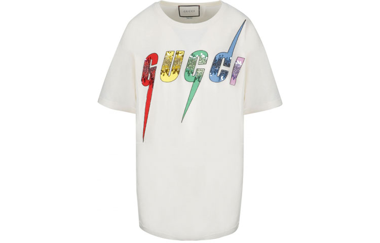 Женская футболка Gucci (белая)