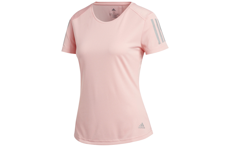 Женская футболка adidas Own The Run Tee (розовая) — фото 1