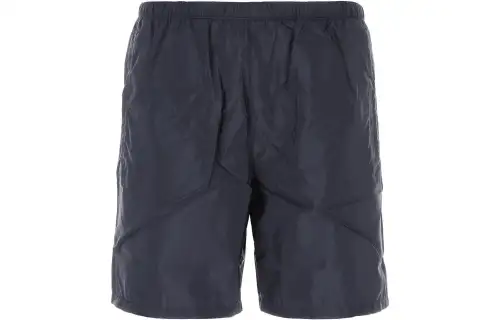 Prada Triangle Logo Plaque Elastic Swim Shorts