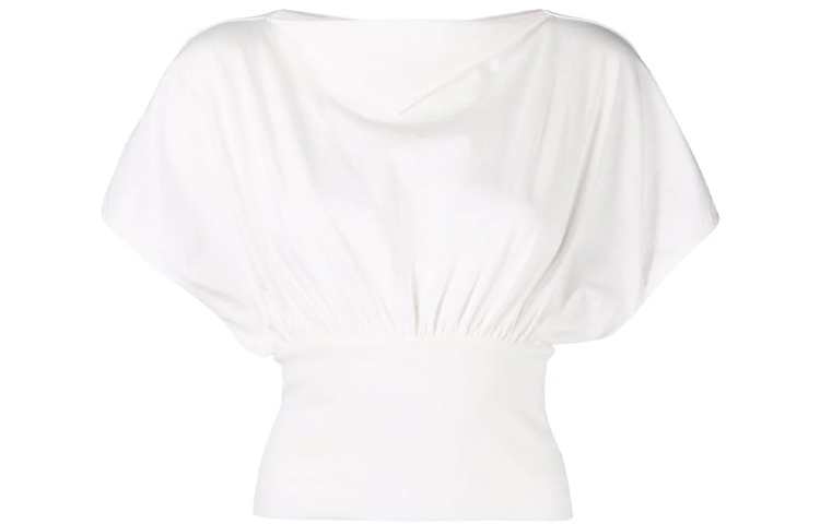 RICK OWENS Tommy Cotton Cropped Top