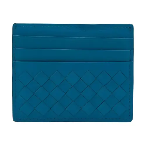 Bottega Veneta Calfskin Wallet Women's Blue