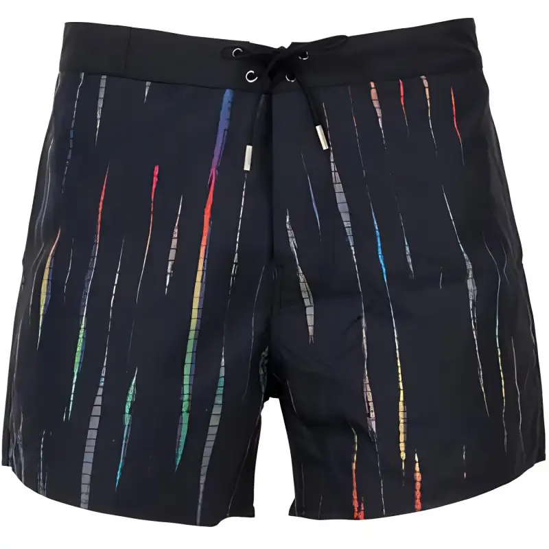 SAINT LAURENT Striped Swimming Shorts