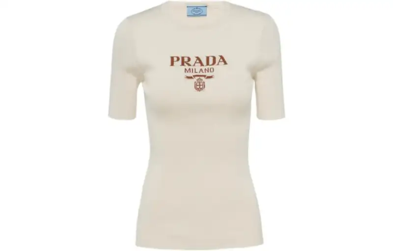 logo-intarsia silk jumper