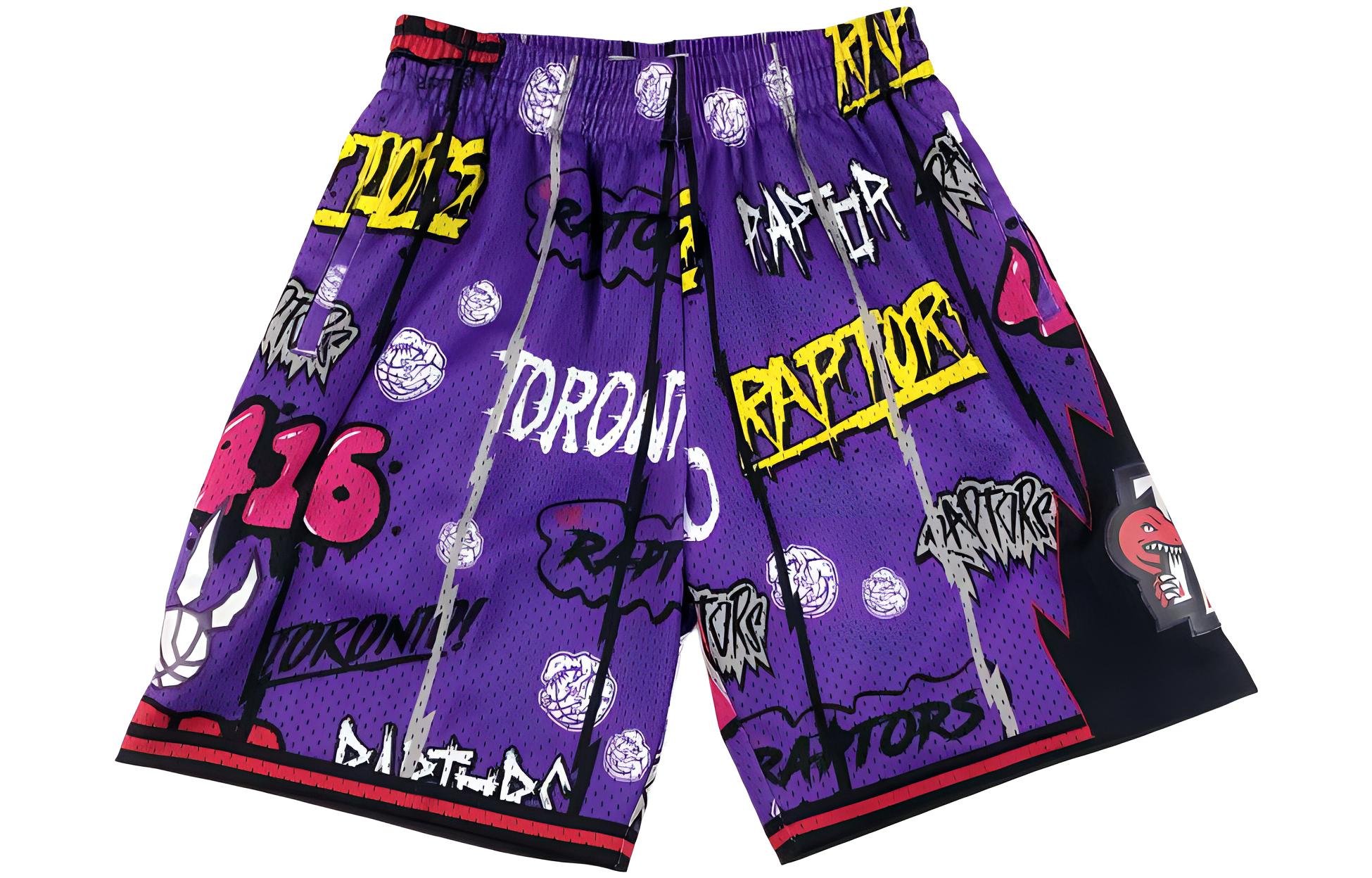 Mitchell Ness Basketball Shorts Unisex Purple