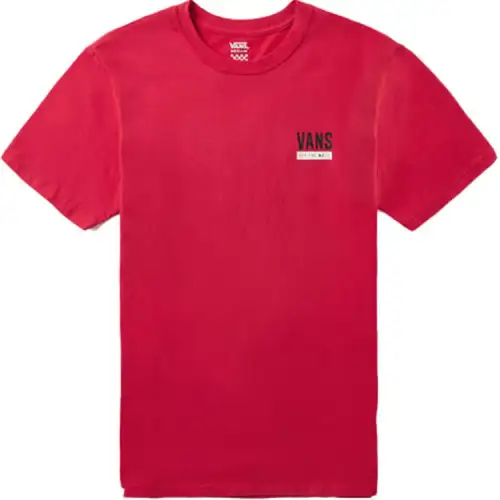 Vans TEE SSOFF THE WALL Regular T Shirt Women's Red