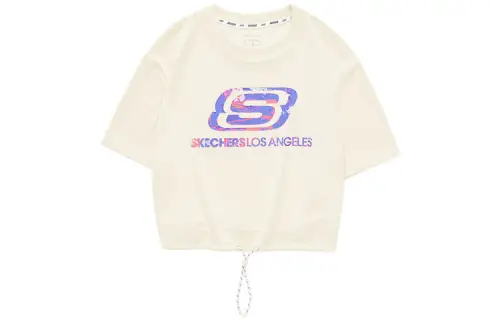 Skechers D'LIFES Crop Tops Women's Crew Neck Moderate