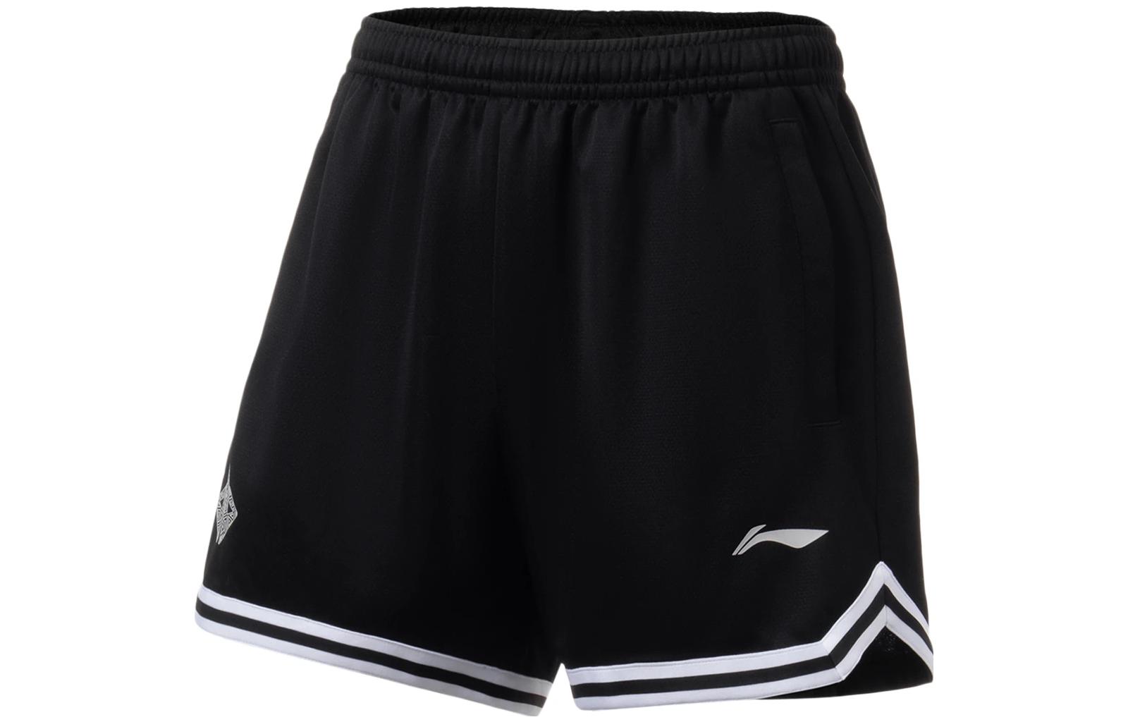 Li Ning, basketball breathable black trousers