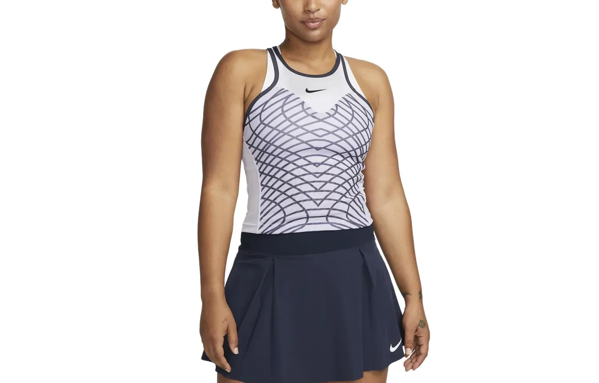 Nike Tank Tops Women's Oxygen Purple Crew Neck Moderate Nipped-in Waist