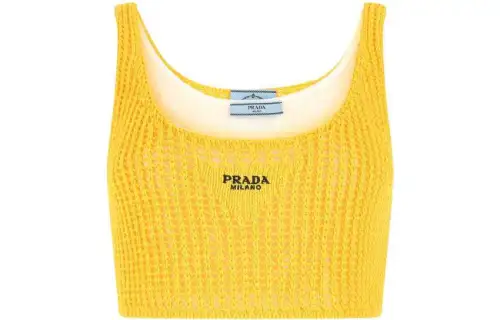 PRADA Tank Tops Women's Yellow