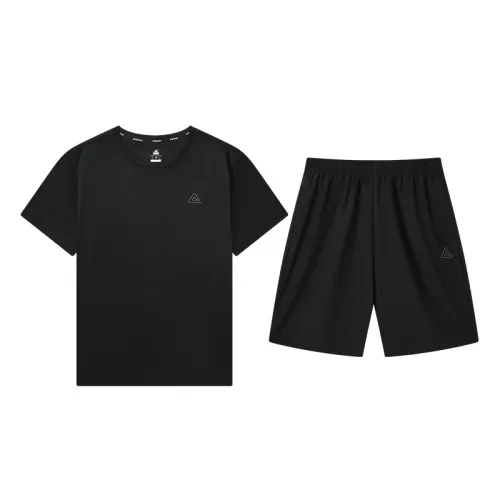PEAK Running Clothing Sets Men's Black