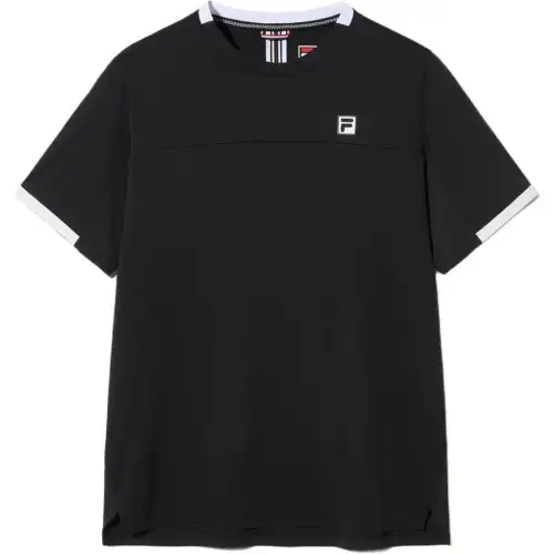 FILA T Shirts Men's Black Crew Neck
