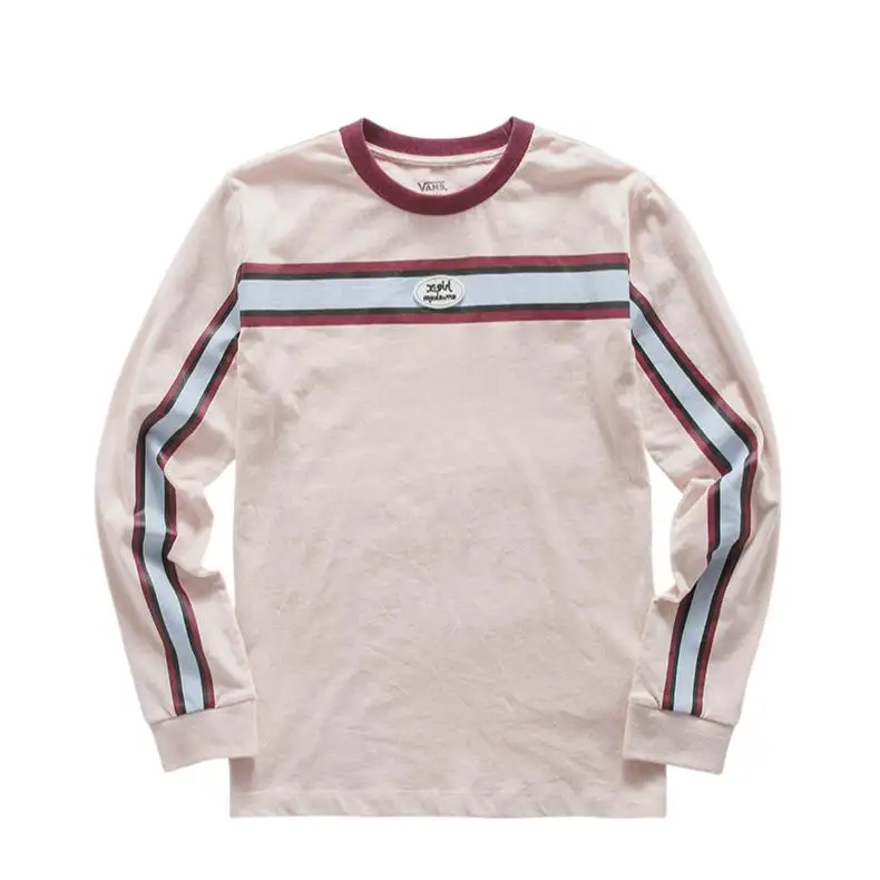 Vans T Shirts Women's Pink Crew Neck Moderate Straight Fit
