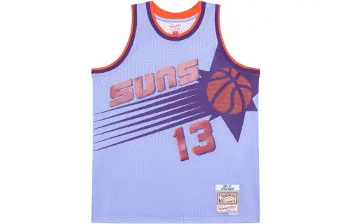 Mitchell & Ness Logo Letter Print Basketball Vest SW Fan Edition 96-97 Season Phoenix Suns Nash No. 13 Unisex Lilac