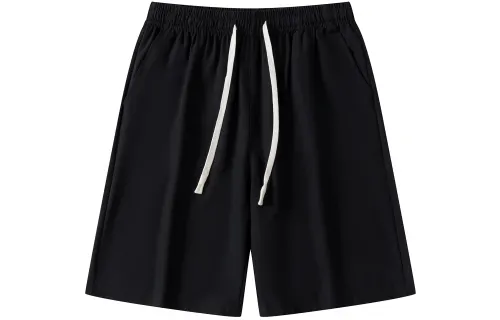 JEANSWEST Silk quick dry base high quality comfortable breathable trousers for students, fashionable shorts for men and women, drawstring, loose straight fit