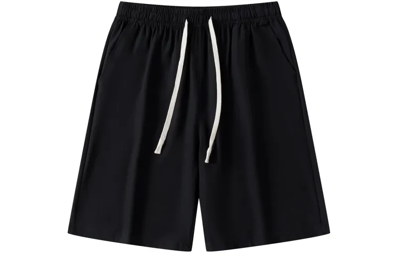 JEANSWEST Silk quick dry base high quality comfortable breathable trousers for students, fashionable shorts for men and women, drawstring, loose straight fit