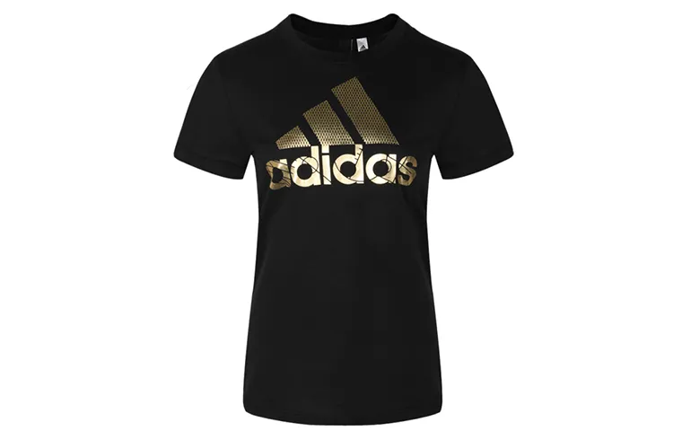 Adidas Set in Sleeve T Shirt Women's Black