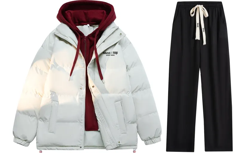 NBNO Casual Sportswear Unisex Hooded Thickened