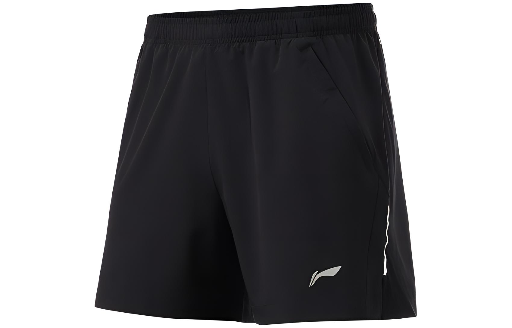 Li Ning Running Collection Sports Shorts Men’s Black Moderate