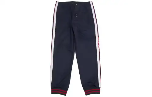 GUCCI Casual Pants Men's Blue Moderate Cuffed Pants