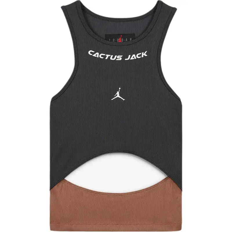 Jordan X Travis Scott Cactus Jack Women's Tank Top Asia Sizing Dark Smoke Grey