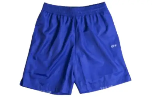 OFF WHITE Scribble Diags print Elasticated Swim Shorts