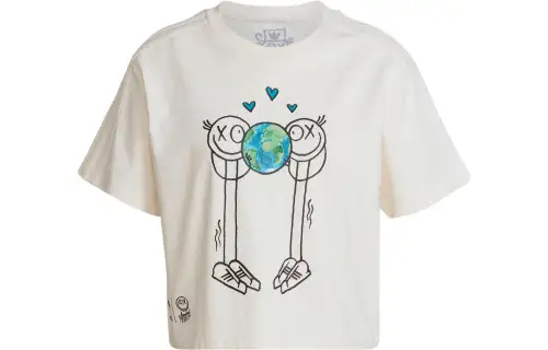 Adidas Originals T Shirts Women's White Crew Neck Moderate