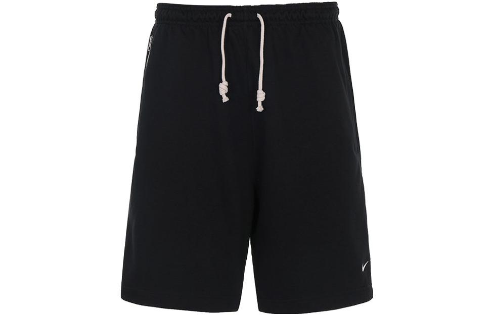 Nike SS22 solid color drawstring basketball pants men's black