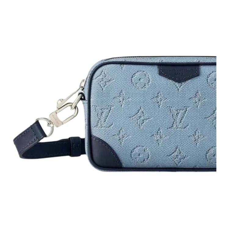 Мужская сумка Louis Vuitton Trocadéro (синяя) — фото 5