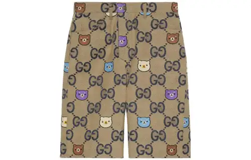 GUCCI SS23 Casual Shorts Men's Khaki