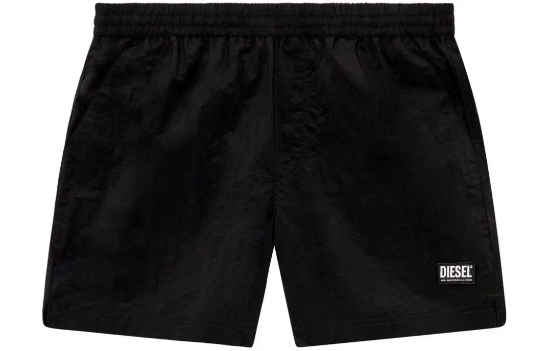 DIESEL Boxer Bmbx-Rio-41cm-Parachute Logo Printed Swim Shorts