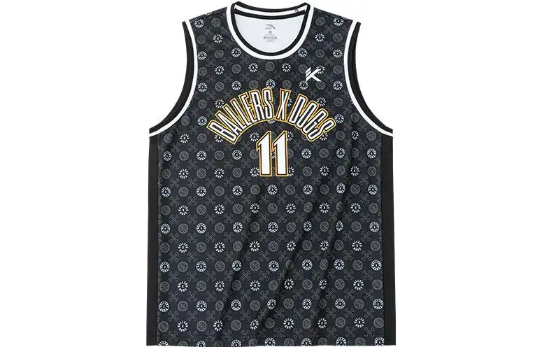 ANTA Basketball Jerseys Men's Black Moderate Other