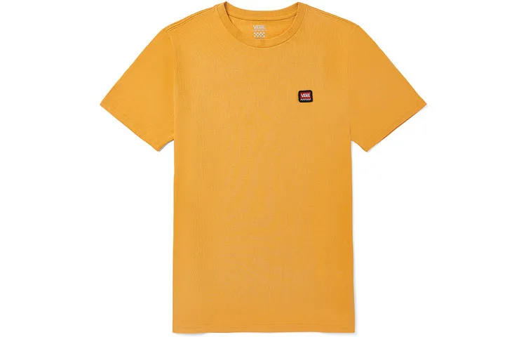Vans T-Shirts Women's Yellow Crew Neck Moderate Straight Fit
