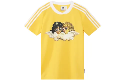 Adidas Originals Set in Sleeve T Shirt Women's Yellow