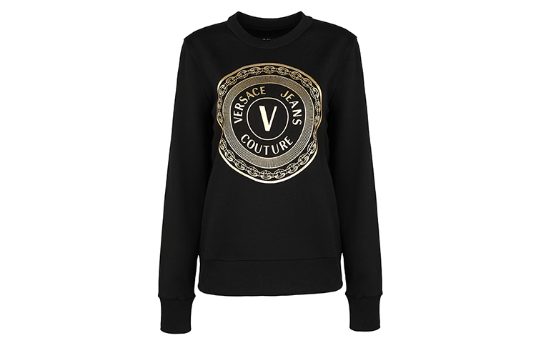 Женское худи Versace B6HZA7TX-30318-K42 (черное) — фото 1