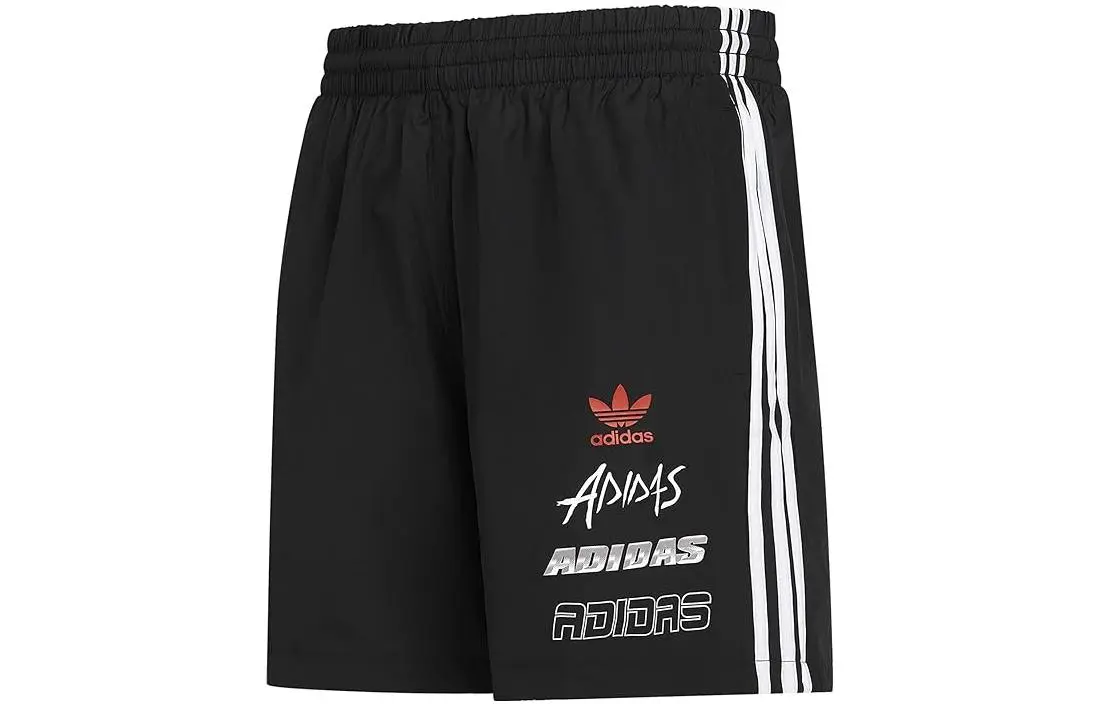 adidas originals Men's Reversible Trefoil Woven Shorts Black