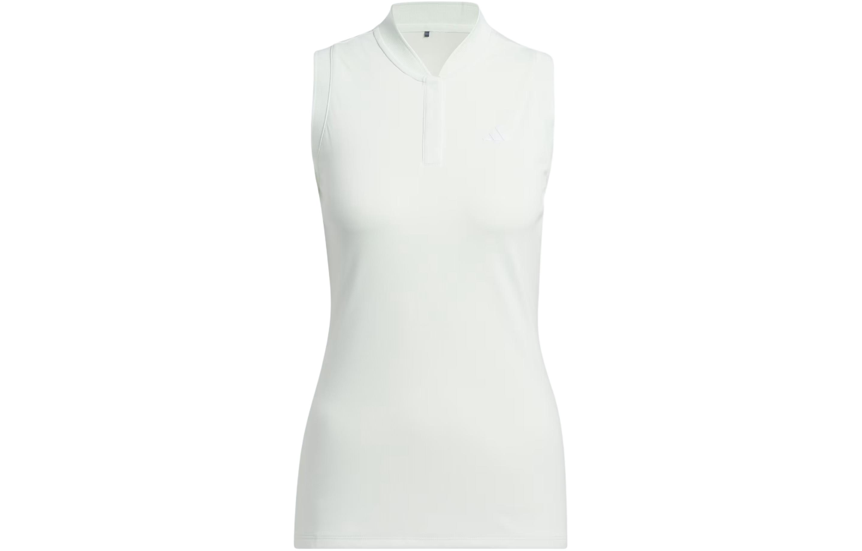 Adidas Women's Ultimate365 Tour Heat.Rdy Sleeveless Polo Shirt Crystal Jade