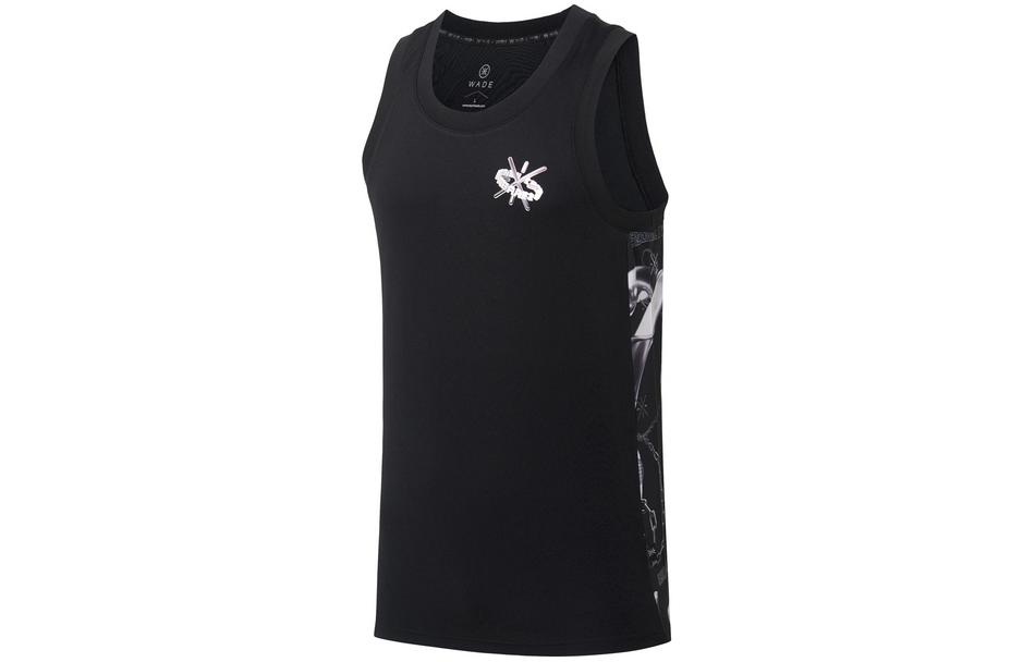 Li Ning Basketball Jerseys Men’s Black Moderate Camisole