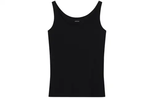 UNIQLO Tank Tops Women's Black Crew Neck Moderate Other
